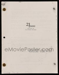 1d023 21 GRAMS revised draft script June 10, 2002, screenplay by Guillermo Arriaga!