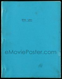 1d064 BAD SAM script '70s unproduced screenplay by Gerald Gaiser!