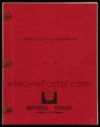 1d085 BINGO LONG revised draft script June 17, 1975, screenplay by Hal Barwood & Matthew Robbins!