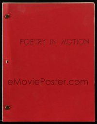 1d091 BLOOD SPORT final draft script August 8, 1973 screenplay by Jerrold Freedman, Poetry in Motion