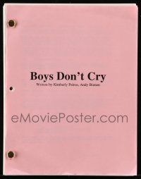 1d102 BOYS DON'T CRY script '99 screenplay by Kimberly Peirce & Andy Bienen, transgender teen!
