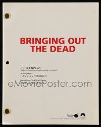 1d106 BRINGING OUT THE DEAD For Your Consideration script Aug 26, 1998, screenplay by Paul Schrader