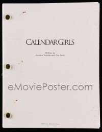 1d112 CALENDAR GIRLS For Your Consideration script '03 screenplay by Juliette Towhidi & Tim Firth!