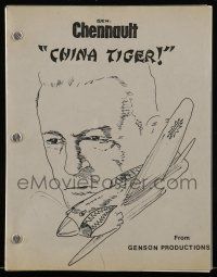 1d133 CHENNAULT - CHINA TIGER second draft script '80s unproduced screenplay by William C. Anderson!