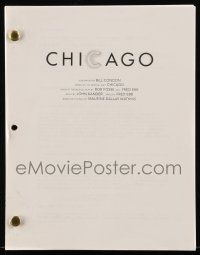 1d135 CHICAGO script '02 screenplay by Bill Condon, based on Bob Fosse's musical!