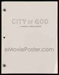 1d153 CITY OF GOD script '03 screenplay by Braulio Mantovani, based on a true story!