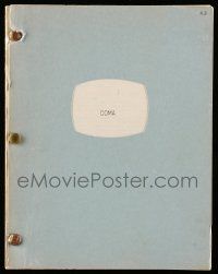 1d158 COMA revised draft script April 1, 1977, screenplay by Michael Crichton!