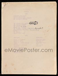 1d160 CONVOY TV script '65 screenplay by Allan Balter and William Read Woodfield, The Assassin!