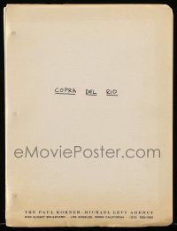 1d162 COPRA DEL RIO script '70s unproduced screenplay by Gerald Wilson!
