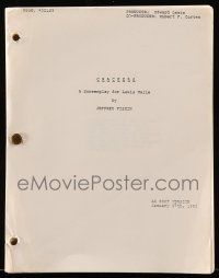 1d163 CRACKERS as shot version script January 27, 1983, screenplay by Jeffrey Fiskin!