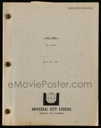 1d172 DARK ANGEL second draft script April 24, 1967, unproduced screenplay by Dorothy Stahl!