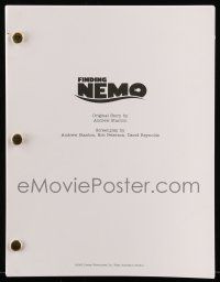 1d234 FINDING NEMO For Your Consideration script '03 screenplay by Stanton, Peterson, & Reynolds!