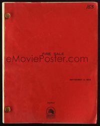 1d236 FIRE SALE final draft script September 10, 1976, screenplay by Robert Klane!