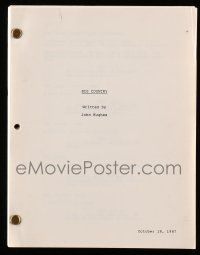 1d280 GREAT OUTDOORS revised draft script October 18, 1987, screenplay by John Hughes, Big Country!