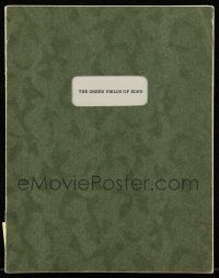 1d282 GREEN FIELDS OF EDEN first revised script script Dec 1972 screenplay by Clifford & Stevens!