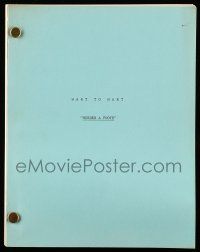 1d295 HART TO HART TV script July 1, 1982 for a proposed episode with Howard Hesseman, never made!