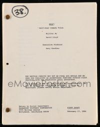 1d303 HELP first draft TV script February 17, 1984 unproduced screenplay by David Lloyd