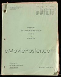 1d322 HOW I SPENT MY SUMMER VACATION TV script March 11, 1966, screenplay by Gene Kearney
