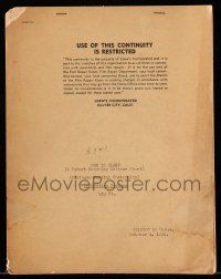 1d323 HOW TO SLEEP dialogue cutting continuity script October 3, 1955, written by Robert Benchley!