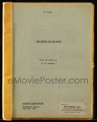1d325 HUNTER & THE HORNS script June 28, 1966, unproduced, by Elizabeth Wilson from Canaway novel!