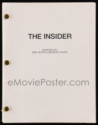 1d339 INSIDER For Your Consideration script November 5, 1999 screenplay by Eric Roth & Michael Mann