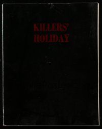 1d359 KILLERS' HOLIDAY revised draft script May 29, 1984 unproduced screenplay by Morgan & Wong!