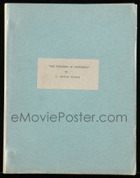 1d361 KINDNESS OF STRANGERS script '70s unproduced screenplay by C. Arthur Rivers!