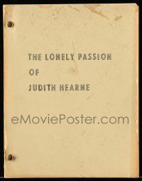 1d396 LONELY PASSION OF JUDITH HEARNE first draft script December 18, 1961 unproduced screenplay!