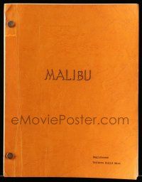 1d415 MALIBU script '70s unproduced screenplay, no author credited!