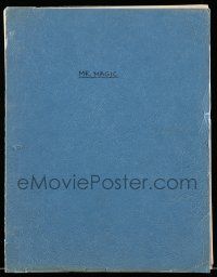 1d445 MR. MAGIC script '70s unproduced screenplay by Clair Huffaker!