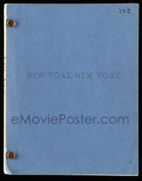 1d464 NEW YORK NEW YORK script May 12, 1976, screenplay by Earl Mac Rauch for Martin Scorsese!