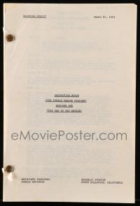 1d522 PURPLE MONSTER STRIKES shooting script March 26, 1945 for the entire science fiction serial!