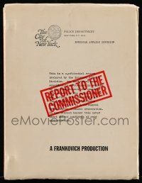 1d541 REPORT TO THE COMMISSIONER revised shooting script March 4, 1974, screenplay by Abby Mann!