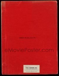 1d554 RUNNING THE BIG, WILD RED script '70s unproduced screenplay by Franklin Coen!