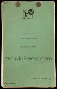 1d012 VALUE FOR MONEY post production English script + information folder April 8, 1957 Diana Dors