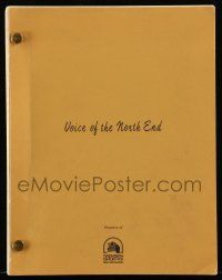 1d674 VOICE OF THE NORTH END first draft script Feb 9, 1979 unproduced screenplay by Victor Pisano!
