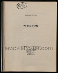 1d686 WHITE STAR working copy script October 8, 1981, screenplay by Roland Klick