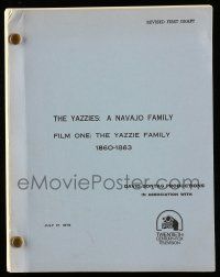 1d698 YAZZIES revised first draft script July 17, 1978, unproduced screenplay by David Sontag!