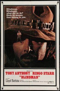 1f088 BLINDMAN 1sh '72 Tony Anthony, Ringo Starr, spaghetti western!
