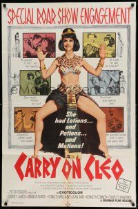 1f133 CARRY ON CLEO 1sh '65 English comedy on the Nile, sexy full-length Amanda Barrie!