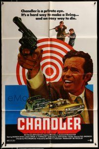 1f143 CHANDLER 1sh '71 Warren Oates, an easy way to die, cool car chase art!