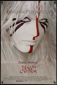 1f153 CLAN OF THE CAVE BEAR 1sh '86 fantastic image of Daryl Hannah in tribal make up!
