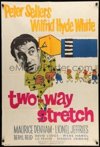 1f896 TWO-WAY STRETCH English 1sh '60 prisoner Peter Sellers breaks out of jail & then back in!