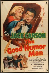 1f274 GOOD HUMOR MAN 1sh '50 great image of Jack Carson eating ice cream bar & Lola Albright