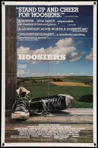1f328 HOOSIERS reviews 1sh '86 best basketball movie ever, Gene Hackman, Dennis Hopper!