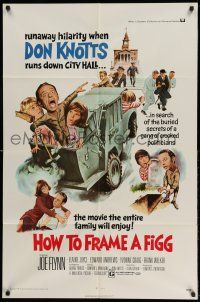 1f341 HOW TO FRAME A FIGG 1sh '71 Joe Flynn, wacky comedy images of Don Knotts!