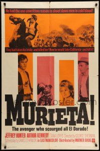 1f573 MURIETA 1sh '65 Jeffrey Hunter as Joaquin Murieta, the avenger who scourged all El Dorado!