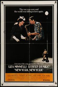 1f597 NEW YORK NEW YORK style B 1sh '77 Robert De Niro plays sax while Liza Minnelli sings!
