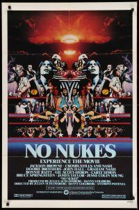 1f611 NO NUKES 1sh '80 Jackson Browne, Crosby Stills & Nash, The Doobie Brothers, rock & roll!