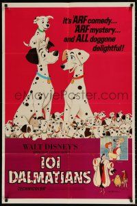 1f629 ONE HUNDRED & ONE DALMATIANS 1sh R72 most classic Walt Disney canine family cartoon!